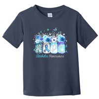 Hope Blue Ribbon Flower Jars Diabetes Awareness Toddler T-Shirt