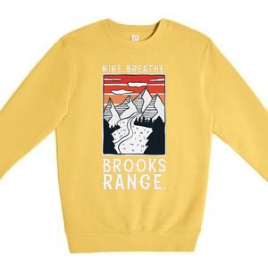 Hiking Brooks Range Premium Crewneck Sweatshirt