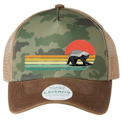 Honey Badger Retro Style Wild Animal Lover Zookeeper Legacy Tie Dye Trucker Hat