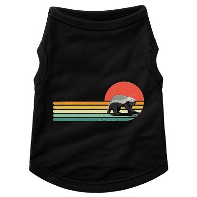 Honey Badger Retro Style Wild Animal Lover Zookeeper Doggie Tank
