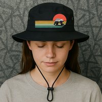 Honey Badger Retro Style Wild Animal Lover Zookeeper Bucket Hat