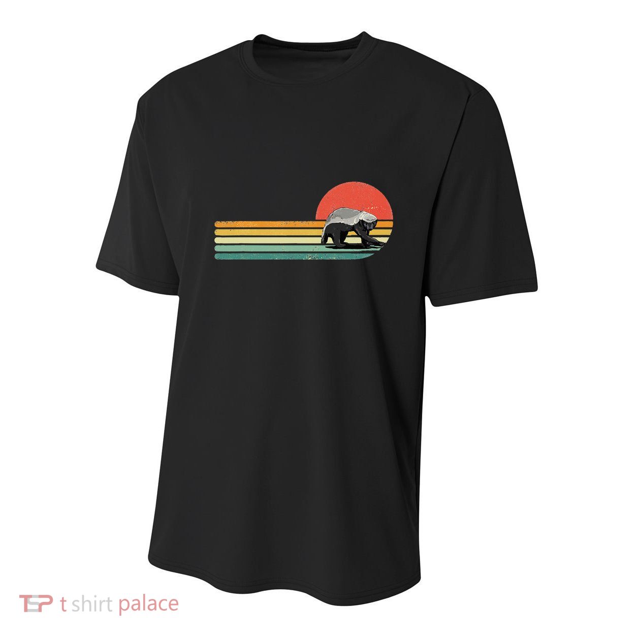 Honey Badger Retro Style Wild Animal Lover Zookeeper Youth Performance Sprint T-Shirt
