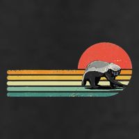 Honey Badger Retro Style Wild Animal Lover Zookeeper 25L Jumbo Tote