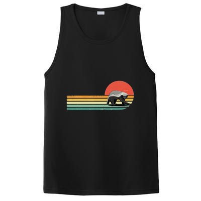 Honey Badger Retro Style Wild Animal Lover Zookeeper PosiCharge Competitor Tank