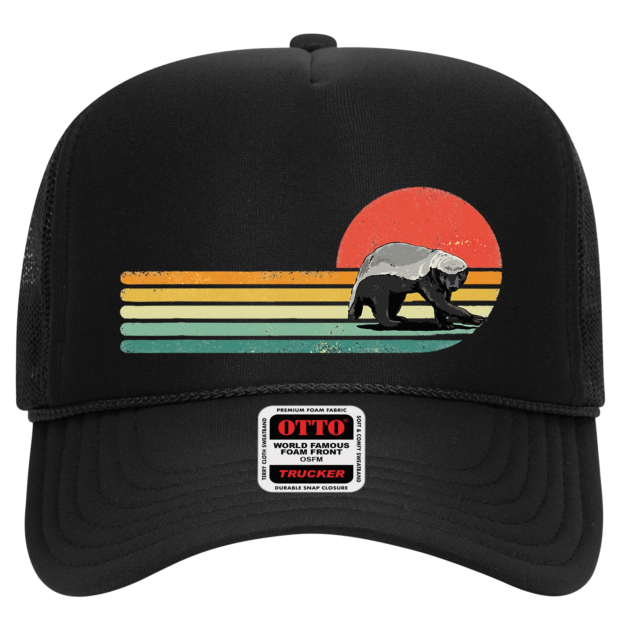 Honey Badger Retro Style Wild Animal Lover Zookeeper Hat