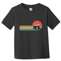 Honey Badger Retro Style Wild Animal Lover Zookeeper Toddler T-Shirt