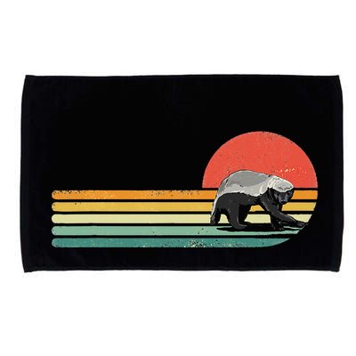 Honey Badger Retro Style Wild Animal Lover Zookeeper Microfiber Hand Towel