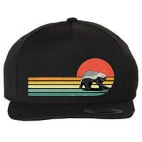 Honey Badger Retro Style Wild Animal Lover Zookeeper Wool Snapback Cap
