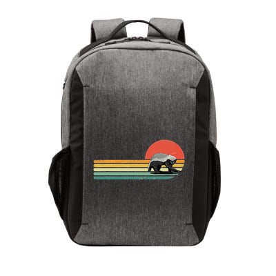 Honey Badger Retro Style Wild Animal Lover Zookeeper Vector Backpack
