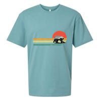 Honey Badger Retro Style Wild Animal Lover Zookeeper Sueded Cloud Jersey T-Shirt