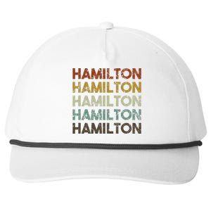 Hamilton Bermuda Retro Style Snapback Five-Panel Rope Hat