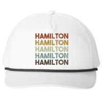 Hamilton Bermuda Retro Style Snapback Five-Panel Rope Hat