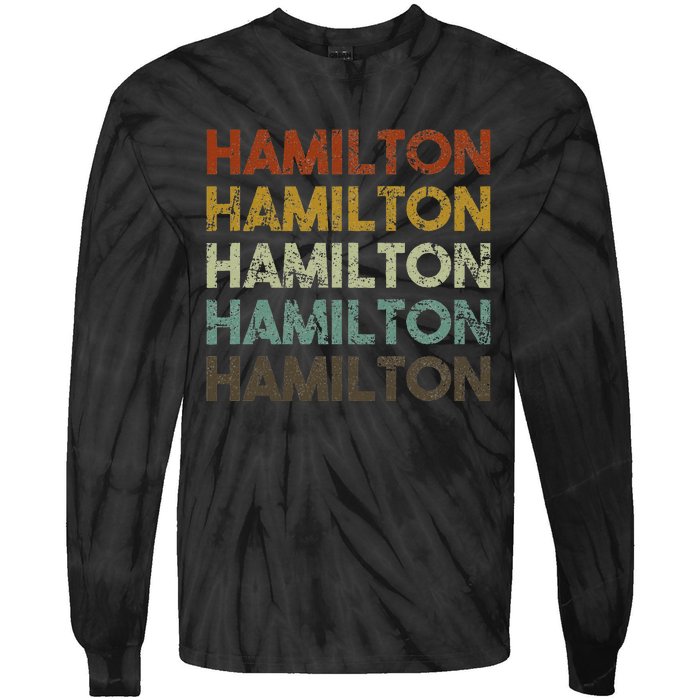 Hamilton Bermuda Retro Style Tie-Dye Long Sleeve Shirt