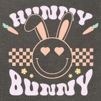 Hunny Bunny Retro Easter Holiday Cotton Canvas Backpack