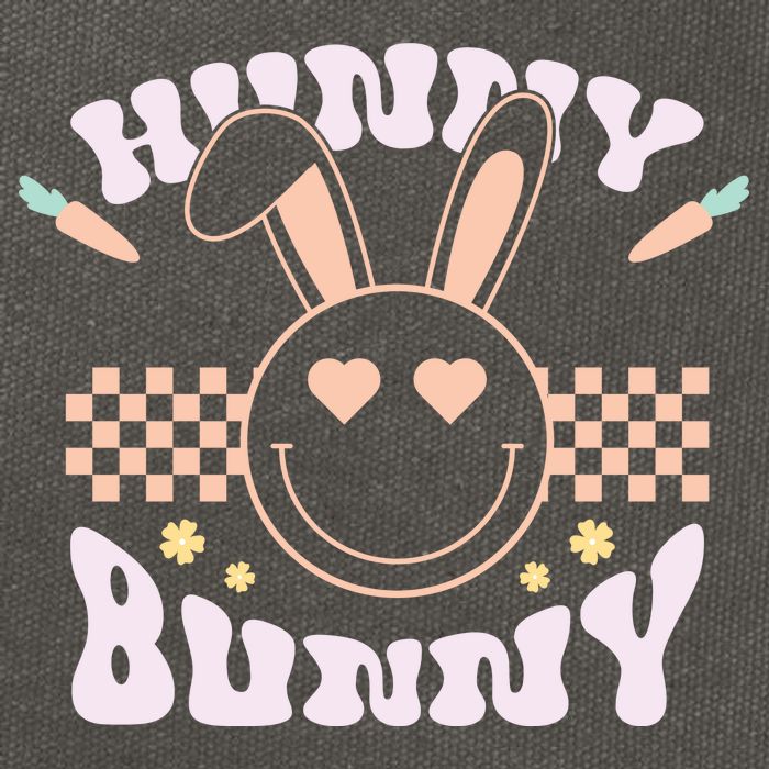 Hunny Bunny Retro Easter Holiday Cotton Canvas Backpack
