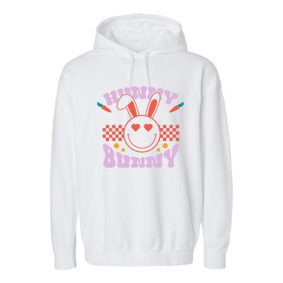 Hunny Bunny Retro Easter Holiday Garment-Dyed Fleece Hoodie