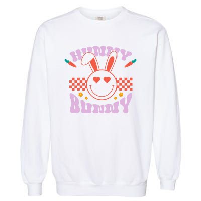 Hunny Bunny Retro Easter Holiday Garment-Dyed Sweatshirt