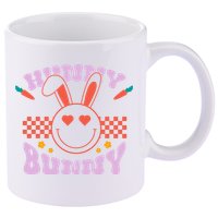 Hunny Bunny Retro Easter Holiday 11oz C Handle Ceramic Mug
