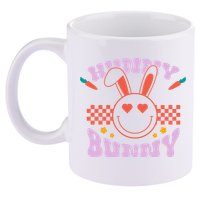 Hunny Bunny Retro Easter Holiday 11oz C Handle Ceramic Mug