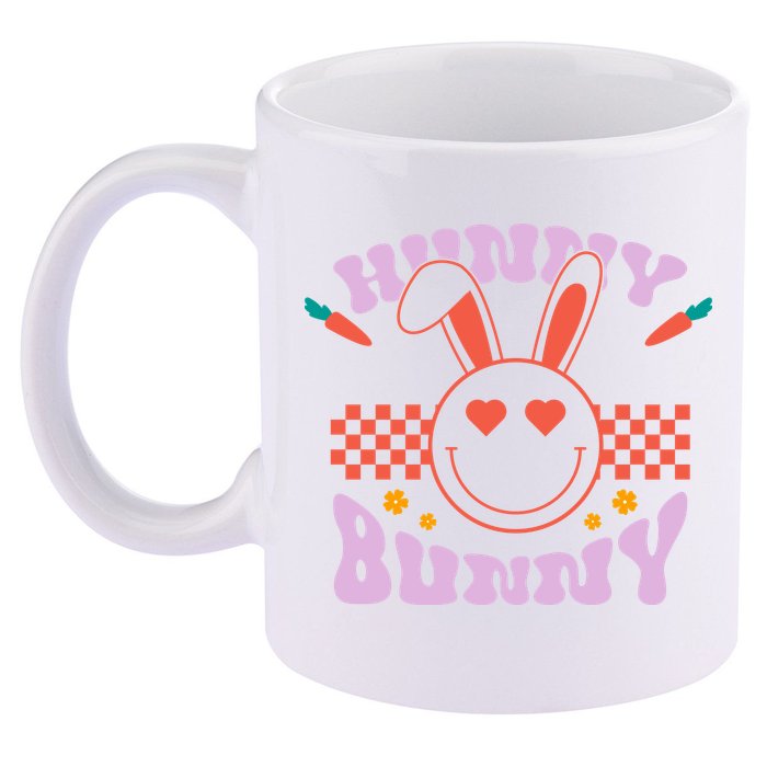 Hunny Bunny Retro Easter Holiday 11oz C Handle Ceramic Mug