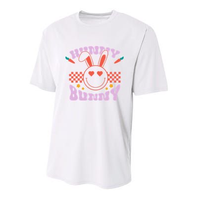 Hunny Bunny Retro Easter Holiday Youth Performance Sprint T-Shirt