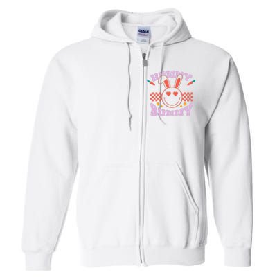 Hunny Bunny Retro Easter Holiday Full Zip Hoodie