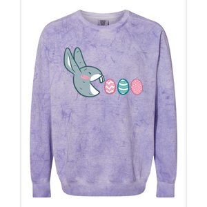 HUNGRY BUNNY RABBIT Egg Hunt Boy Girl Easter Day Colorblast Crewneck Sweatshirt