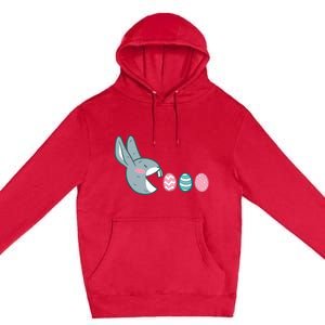 HUNGRY BUNNY RABBIT Egg Hunt Boy Girl Easter Day Premium Pullover Hoodie