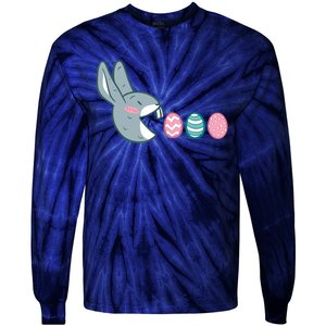 HUNGRY BUNNY RABBIT Egg Hunt Boy Girl Easter Day Tie-Dye Long Sleeve Shirt