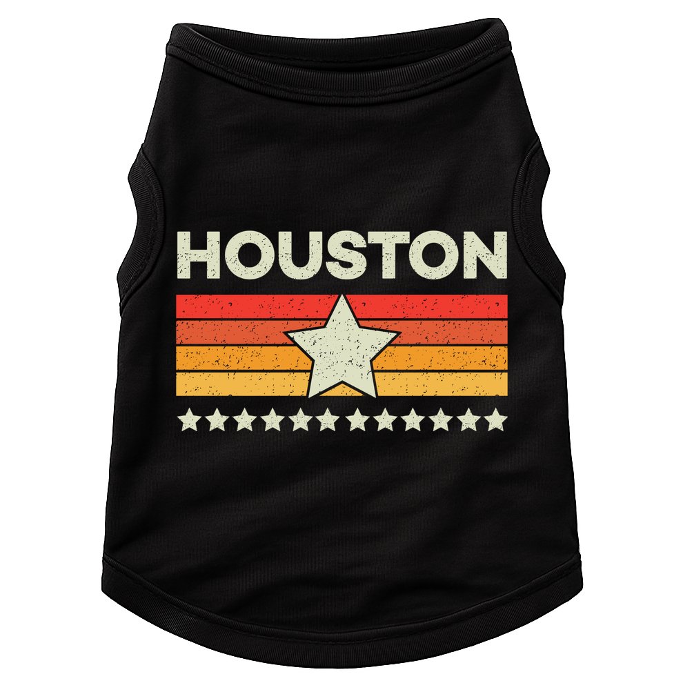 Houston Baseball Retro Vintage Doggie Tank