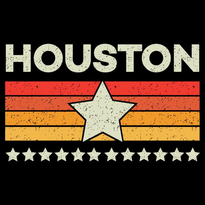 Houston Baseball Retro Vintage Bucket Hat