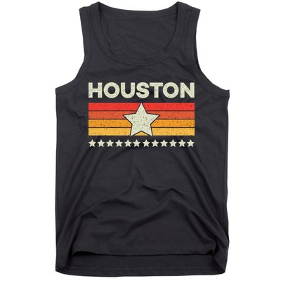 Houston Baseball Retro Vintage Tank Top