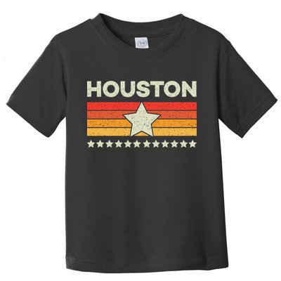 Houston Baseball Retro Vintage Toddler T-Shirt
