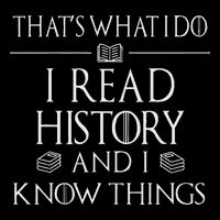 History Book Reader Gifts I Read History Know Things Premium T-Shirt