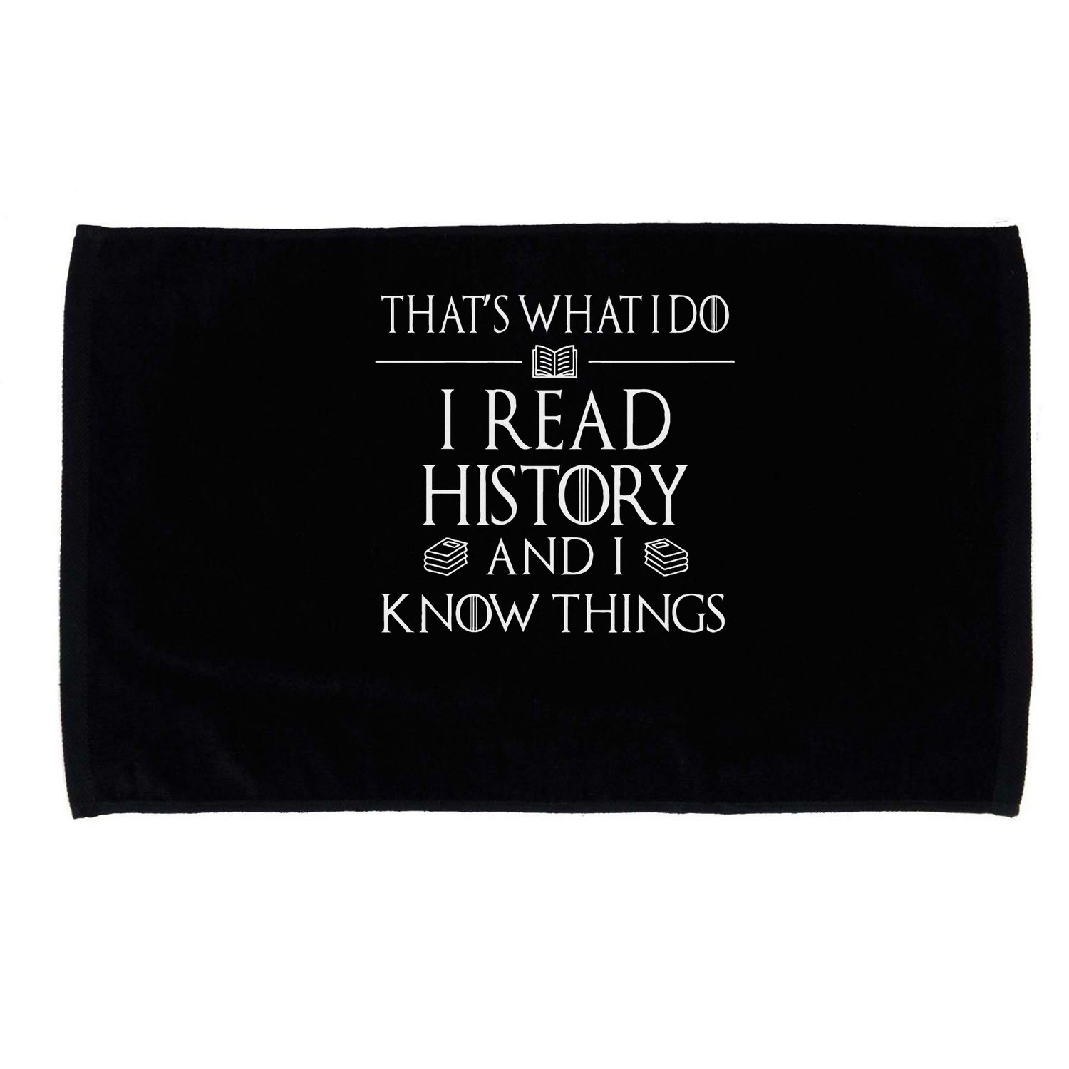 History Book Reader Gifts I Read History Know Things Microfiber Hand Towel
