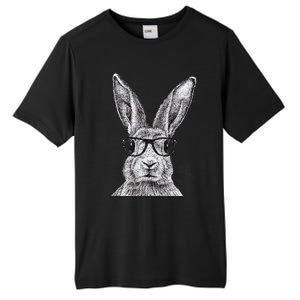 Hipster Bunny Rabbit Wearing Glasses Funny Drawing Tall Fusion ChromaSoft Performance T-Shirt