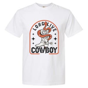 Howdy Bronc Rodeo Cow Boot Riding Horse Garment-Dyed Heavyweight T-Shirt