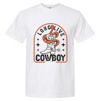 Howdy Bronc Rodeo Cow Boot Riding Horse Garment-Dyed Heavyweight T-Shirt