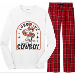 Howdy Bronc Rodeo Cow Boot Riding Horse Long Sleeve Pajama Set