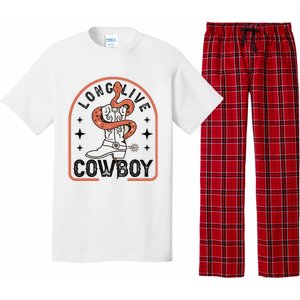 Howdy Bronc Rodeo Cow Boot Riding Horse Pajama Set