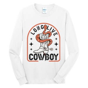 Howdy Bronc Rodeo Cow Boot Riding Horse Tall Long Sleeve T-Shirt