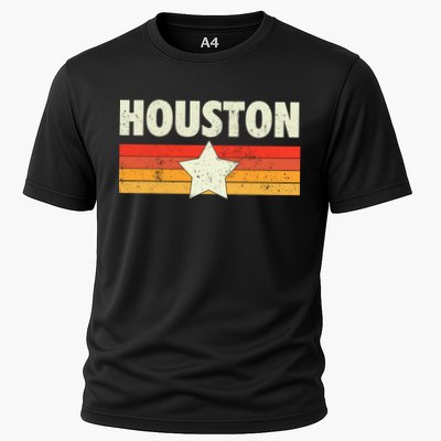 Houston Baseball Retro Vintage Gift Cooling Performance Crew T-Shirt