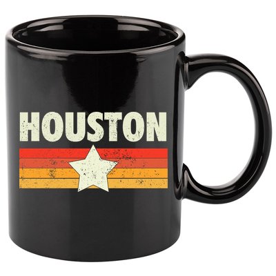 Houston Baseball Retro Vintage Gift 11oz C Handle Ceramic Mug
