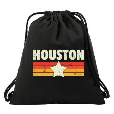 Houston Baseball Retro Vintage Gift Drawstring Bag