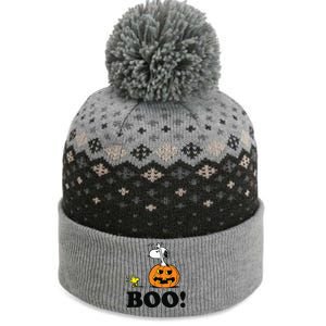 Halloween Boo Raglan Baseball The Baniff Cuffed Pom Beanie