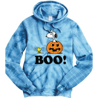 Halloween Boo Raglan Baseball Tie Dye Hoodie