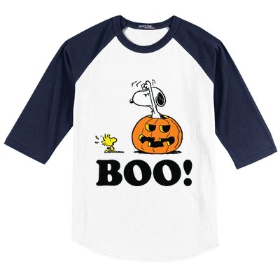 Halloween Boo Raglan Baseball Baseball Sleeve Shirt