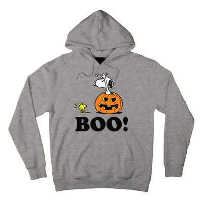 Halloween Boo Raglan Baseball Tall Hoodie