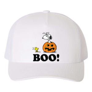 Halloween Boo Raglan Baseball Yupoong Adult 5-Panel Trucker Hat