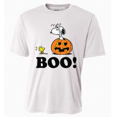 Halloween Boo Raglan Baseball Cooling Performance Crew T-Shirt